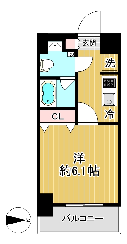 SHOKEN Residence横浜桜木町の間取り