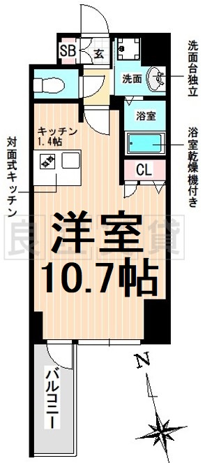 名古屋市中区伊勢山のマンションの間取り