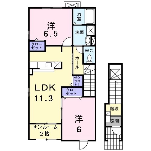 セリオ辰口の間取り