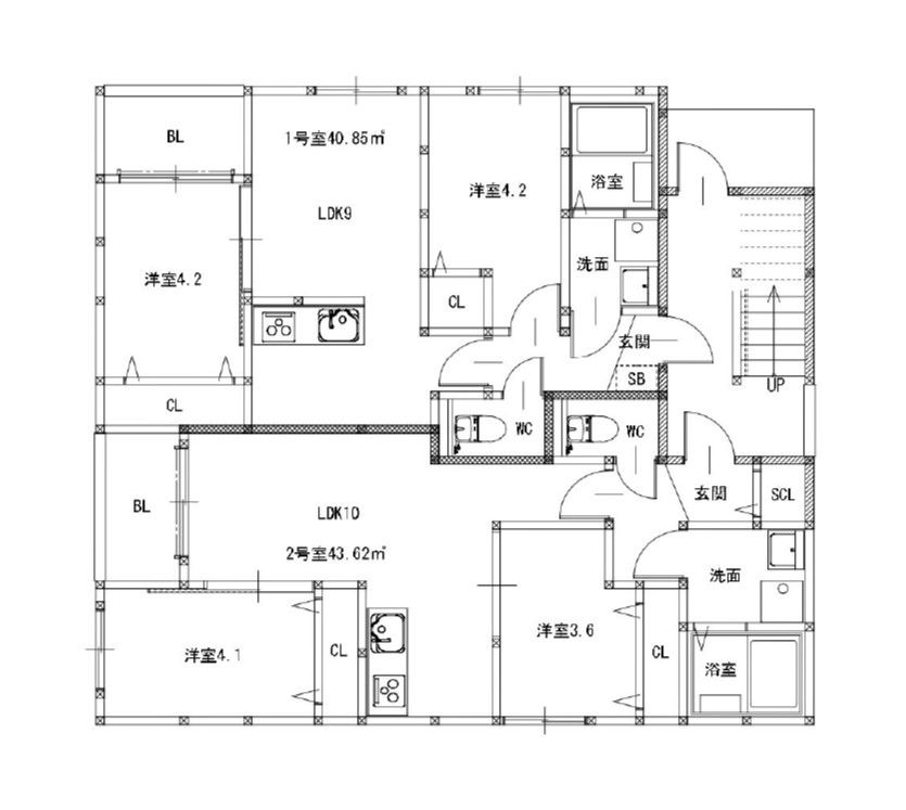 ブエナカーサ和白の間取り