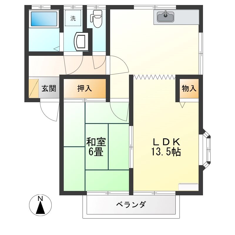 プリムローズ岩渕の間取り