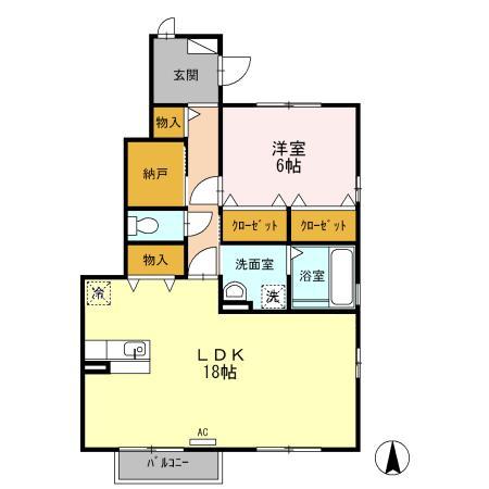 メゾンドレッセIIの間取り