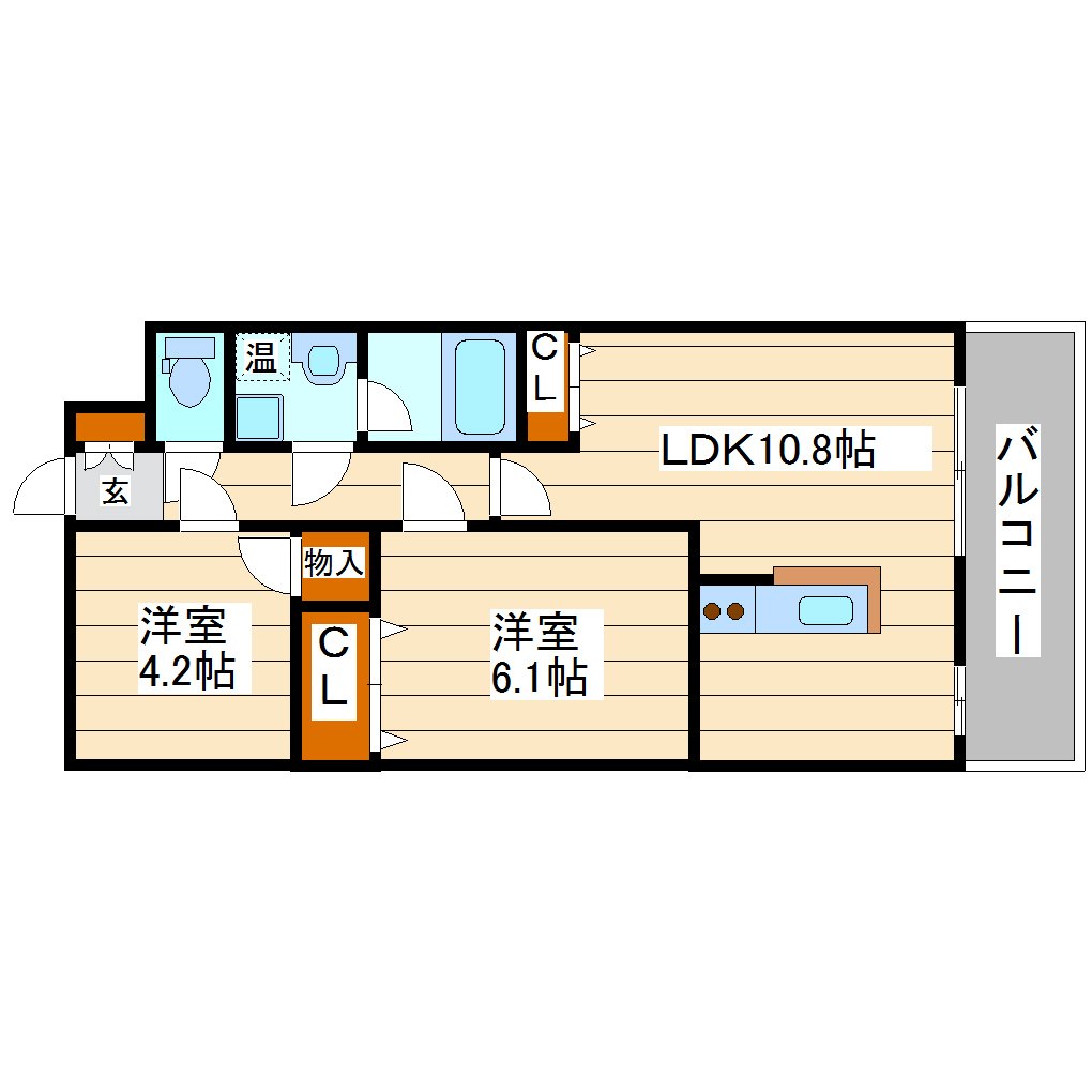 ホクレア仙台の間取り