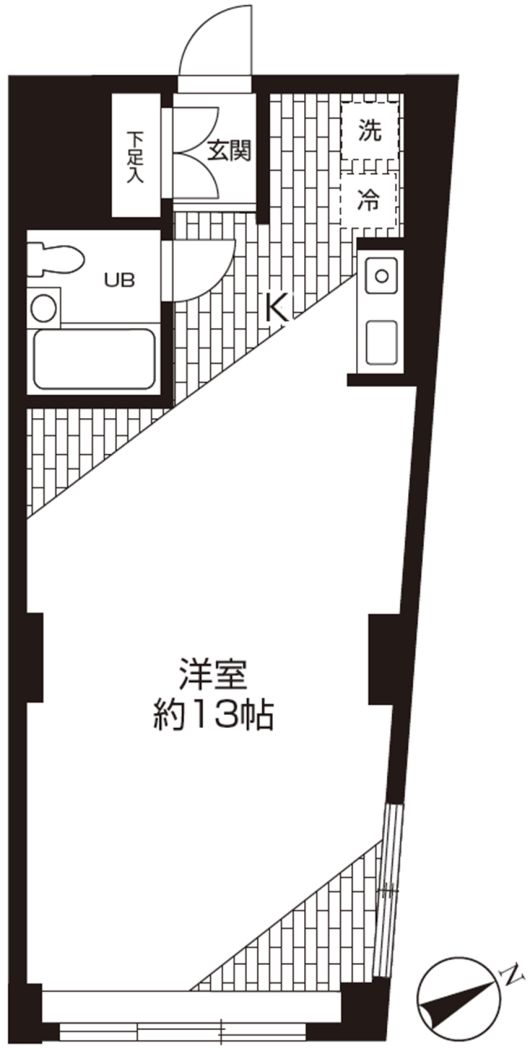 中野住研コーポの間取り