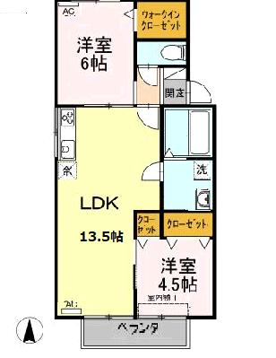 メゾン　ノア　Aの間取り