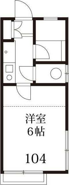 船橋市西船のアパートの間取り