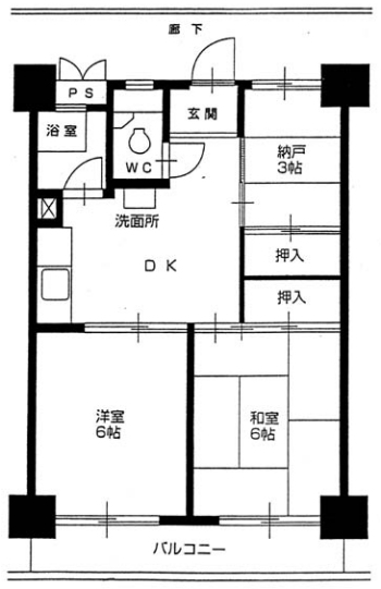 深田住宅の間取り