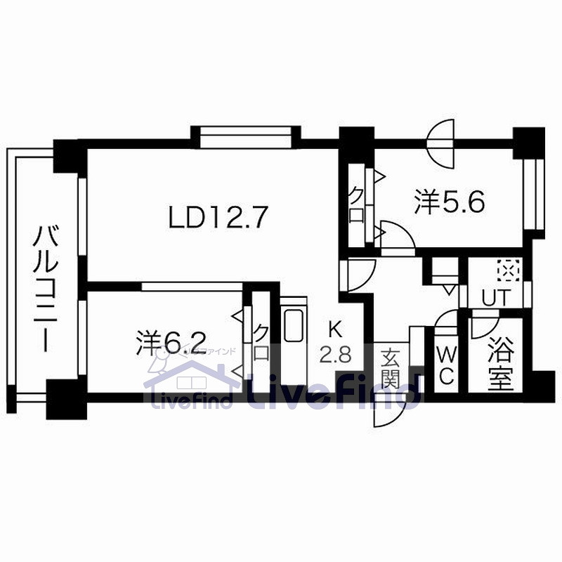 【札幌市白石区東札幌一条のマンションの間取り】