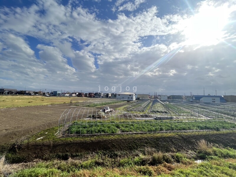 【石狩郡当別町春日町のアパートの眺望】