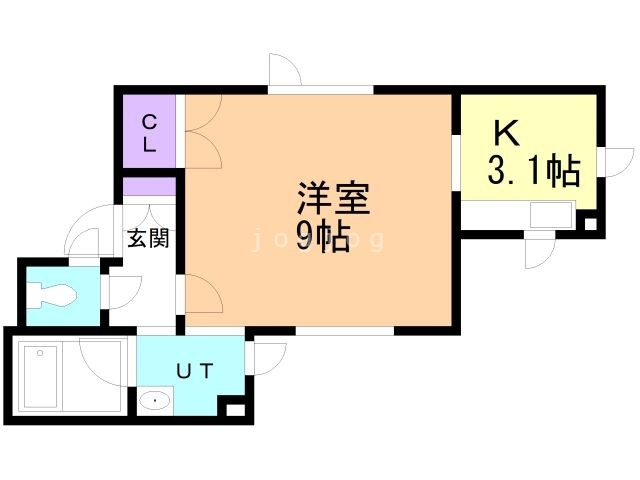 石狩郡当別町春日町のアパートの間取り