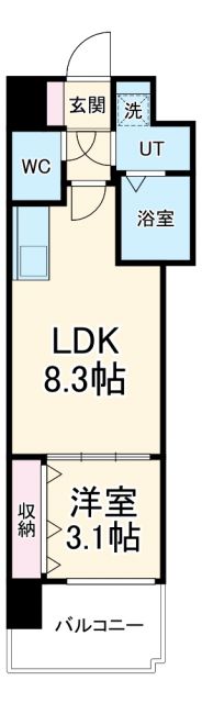 ミラージュパレス都島本通の間取り