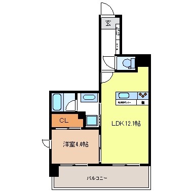 長野市七瀬のマンションの間取り