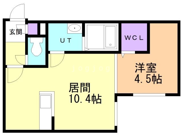 札幌市豊平区平岸三条のマンションの間取り