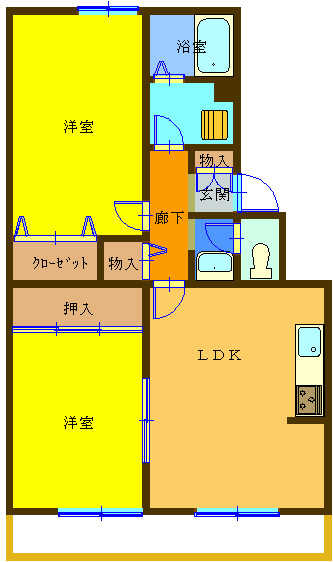 グランデフローラの間取り