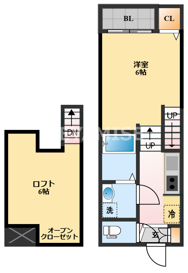 modern palazzo諫早Kaizu Aの間取り