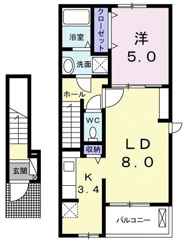 サリーレ・Ｋ　Iの間取り