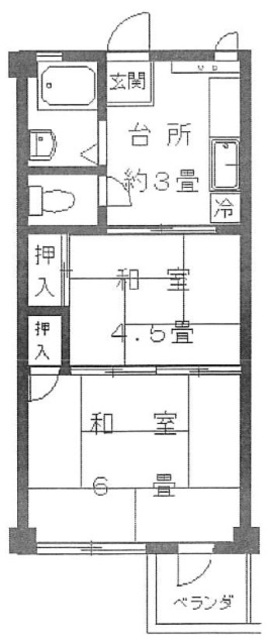 幸風マンションの間取り