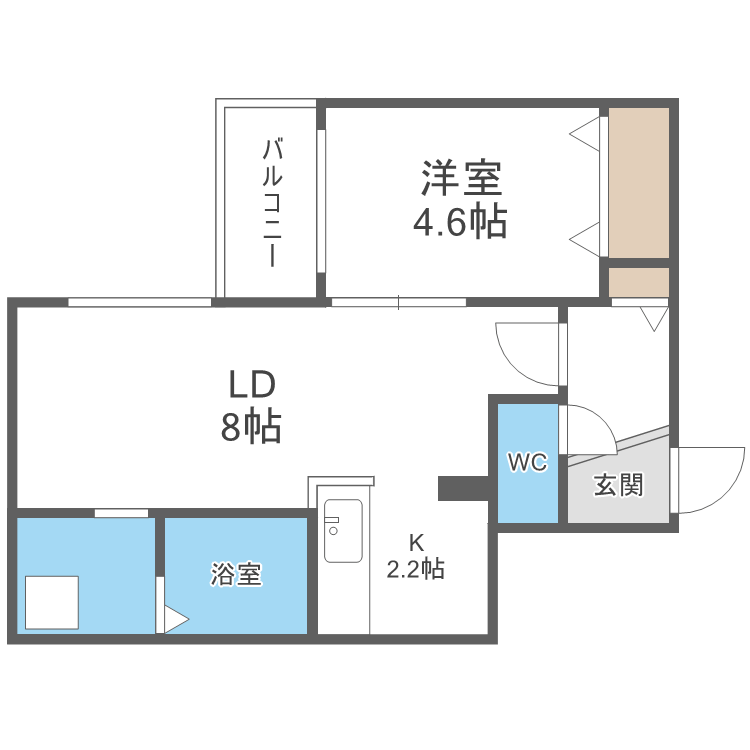 ブランシャールＳＡＫＵＲＡの間取り