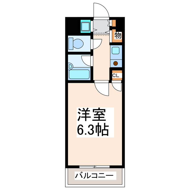 熊本市中央区水前寺のマンションの間取り