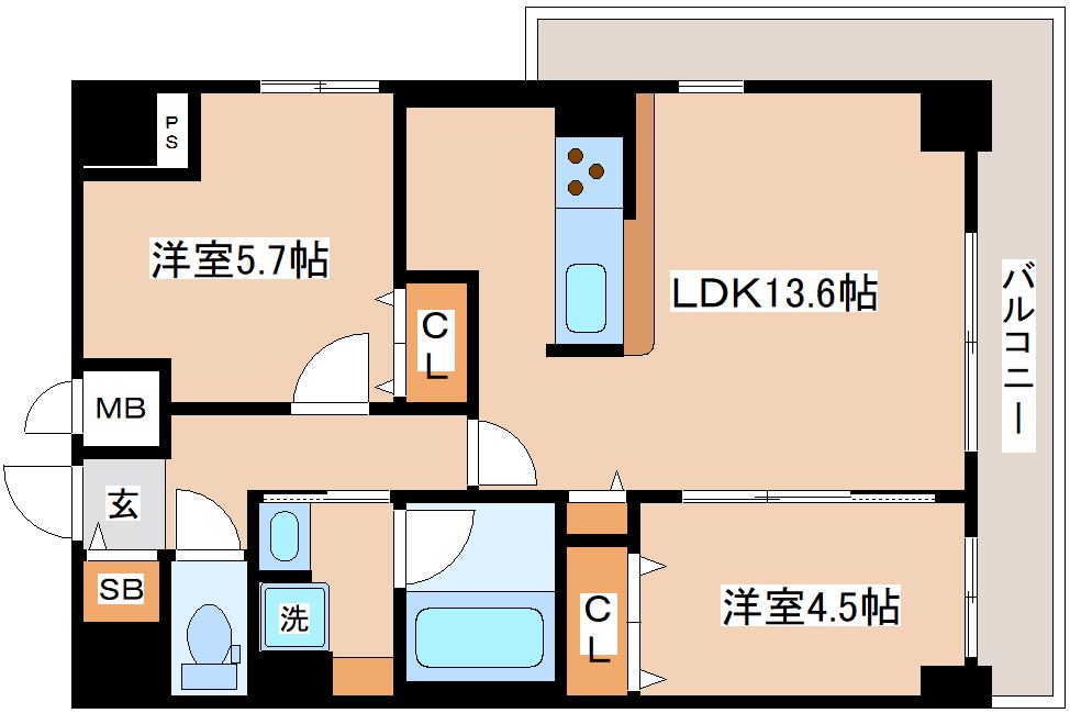 ＡＮＣＲＥＳＴＫＯＢＥの間取り