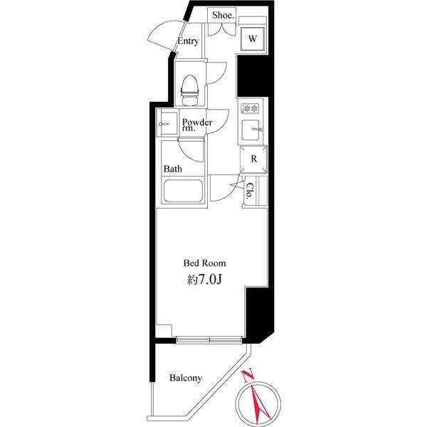 台東区寿のマンションの間取り
