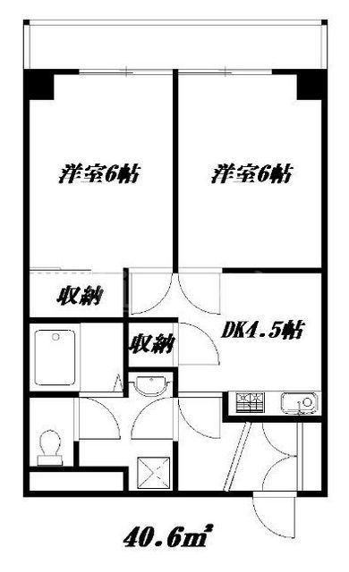 ジオナ天神橋の間取り