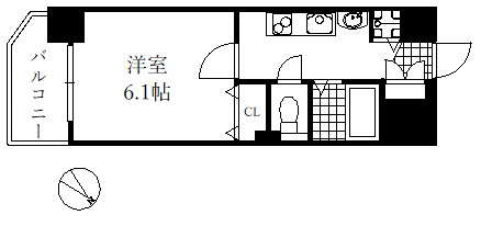 プレサンス神戸プレシャスの間取り