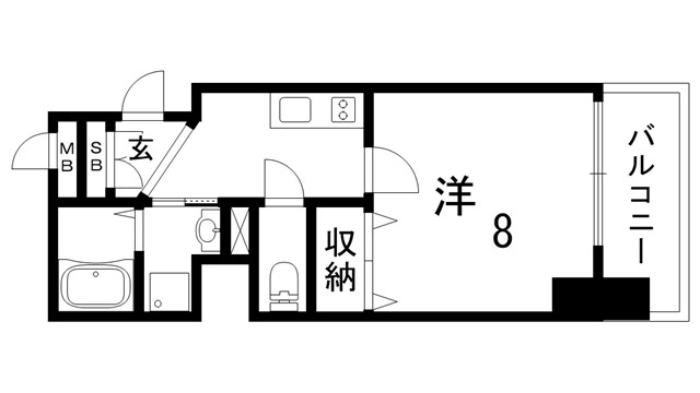 ララプレイス三宮ルミナージュの間取り