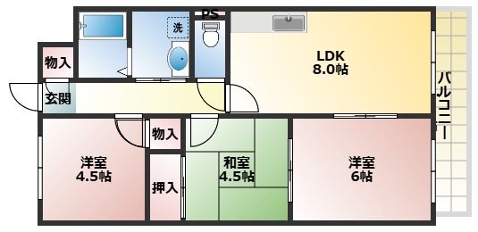 メゾンポパイの間取り