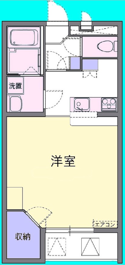 ＪＲ越後線 内野西が丘駅 徒歩24分 2階建 築22年の間取り写真