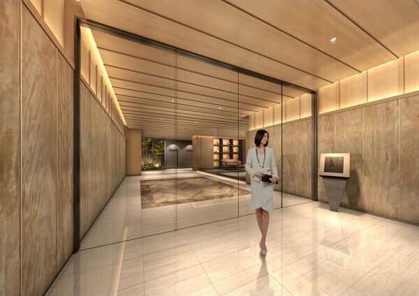 エントランス　落ち着いたエントランスです