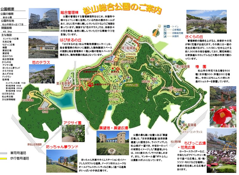 公園　松山総合公園（公園）まで200m
