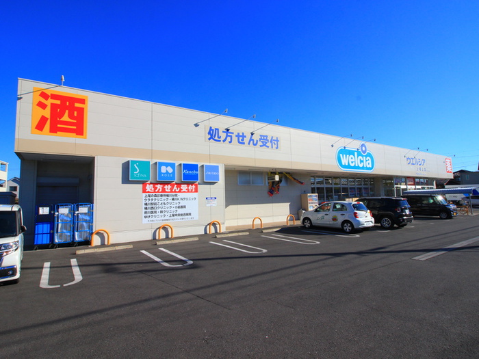 ドラックストア　ウエルシア（ドラッグストア）まで500m