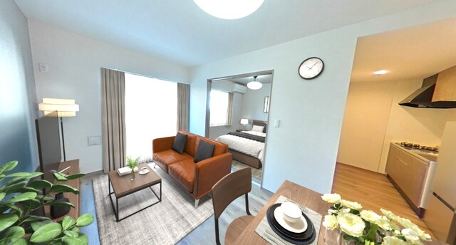 居室・リビング　家具はＣＧとなります。実際にはございません。