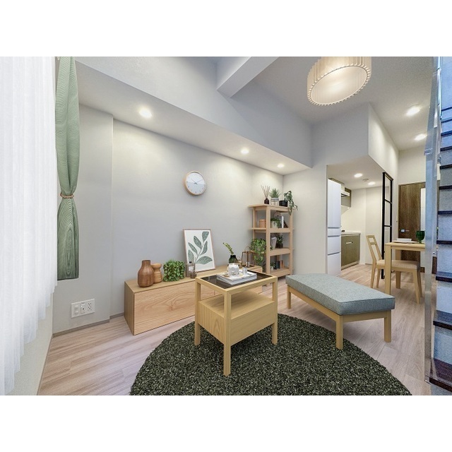 居室・リビング　家具・調度品等はＣＧ加工です。実際の賃貸住居には含まれません