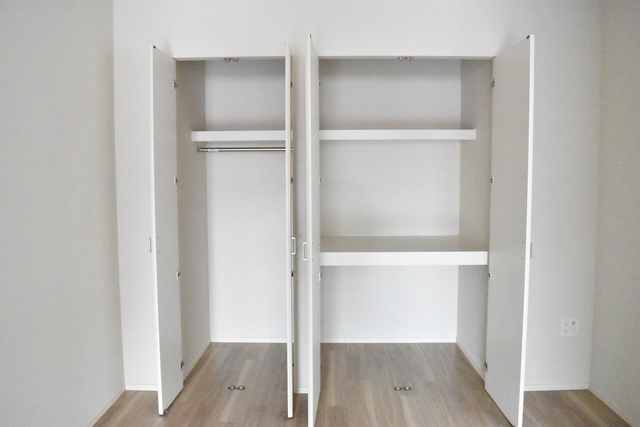 収納　埋め込みタイプなので、お部屋をすっきり見せることができます。