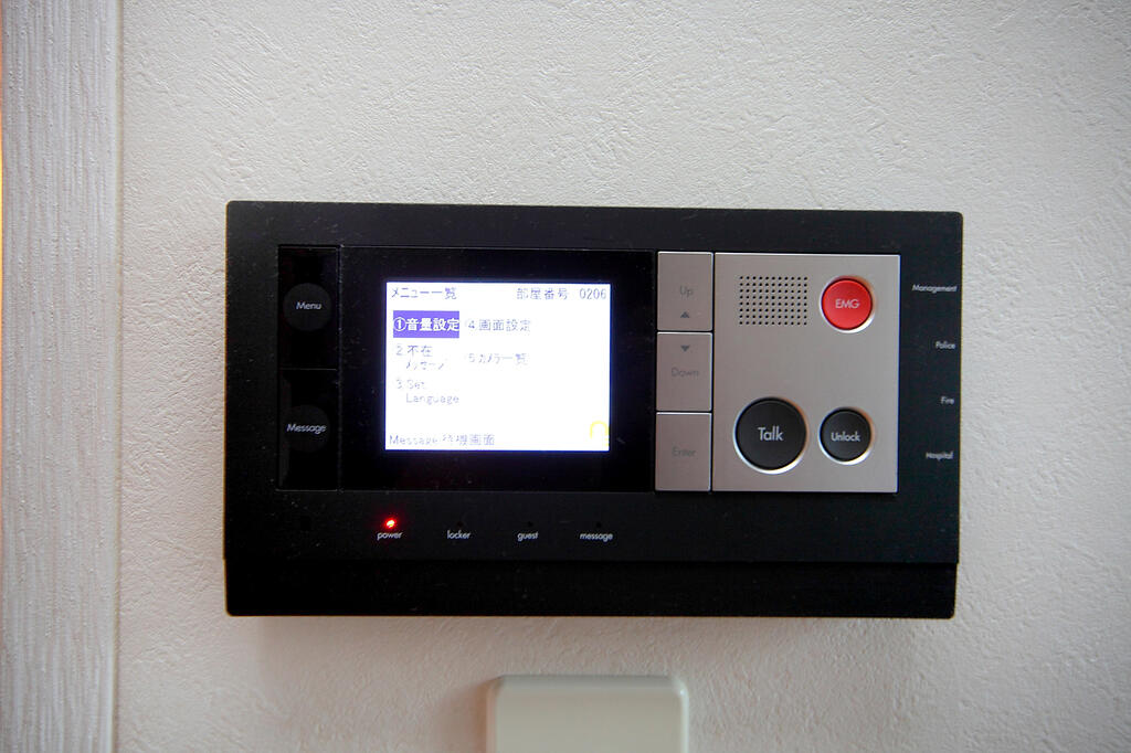 セキュリティ　モニタ付きインターホン