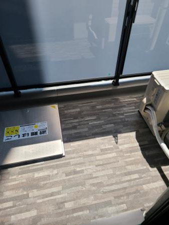 バルコニー　開放的で明るい空間を演出してくれるバルコニーです
