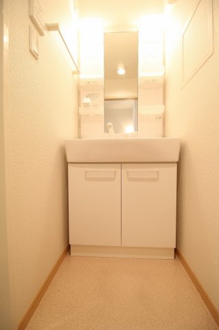 洗面設備　独立洗面台あり、毎朝おしゃれに忙しい女性の方におすすめです