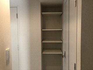 収納　たっぷりとした収納スペースです