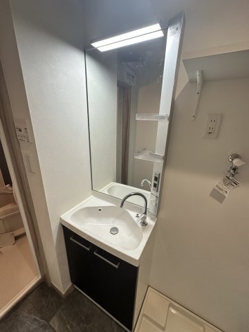 洗面設備　独立洗面化粧台が付いています
