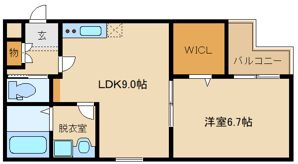近鉄南大阪線 古市駅 徒歩24分 3階建 築1年の風呂写真
