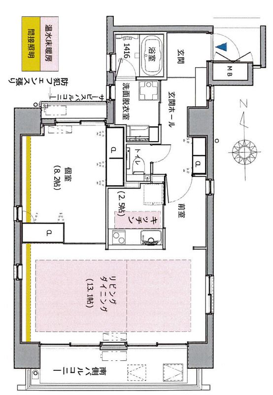 住真田山EASTの間取り写真