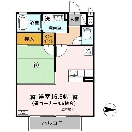 クレイドル浜町の間取り写真