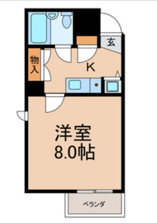ＪＲ常磐線 松戸駅 徒歩12分 4階建 築36年の間取り写真