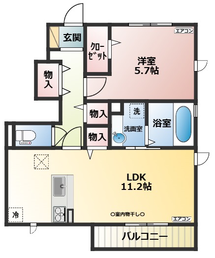 maison楓3の間取り写真