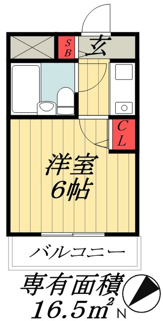 東京メトロ東西線 南行徳駅 徒歩18分 4階建 築34年の間取り写真