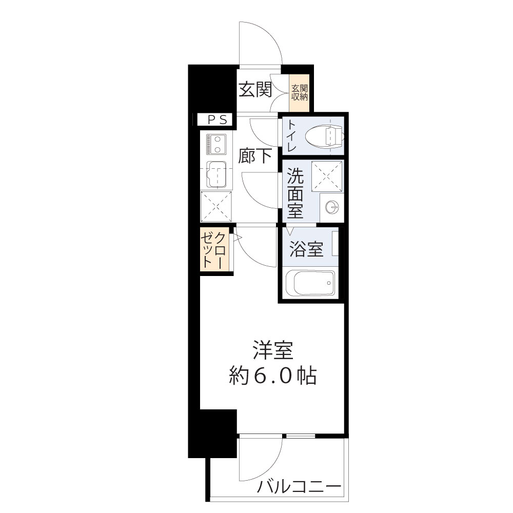 ファーストフィオーレ京橋ノワールの間取り写真