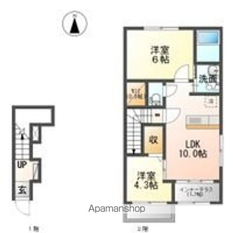 茨木市春日5丁目アパートの間取り写真