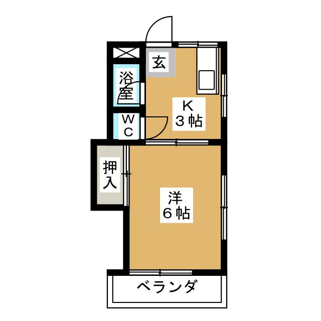 第４グリーンコーポの間取り